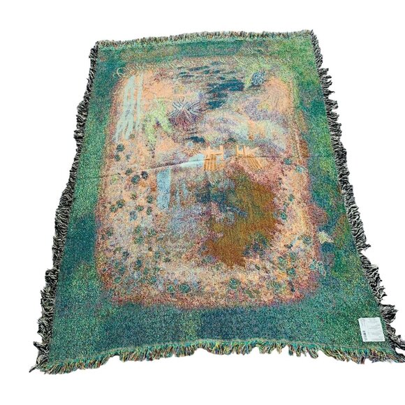 Religious Morning Butterfly Tapestry Throw Blanket Garden Adirondack Gift USA - Picture 4 of 10